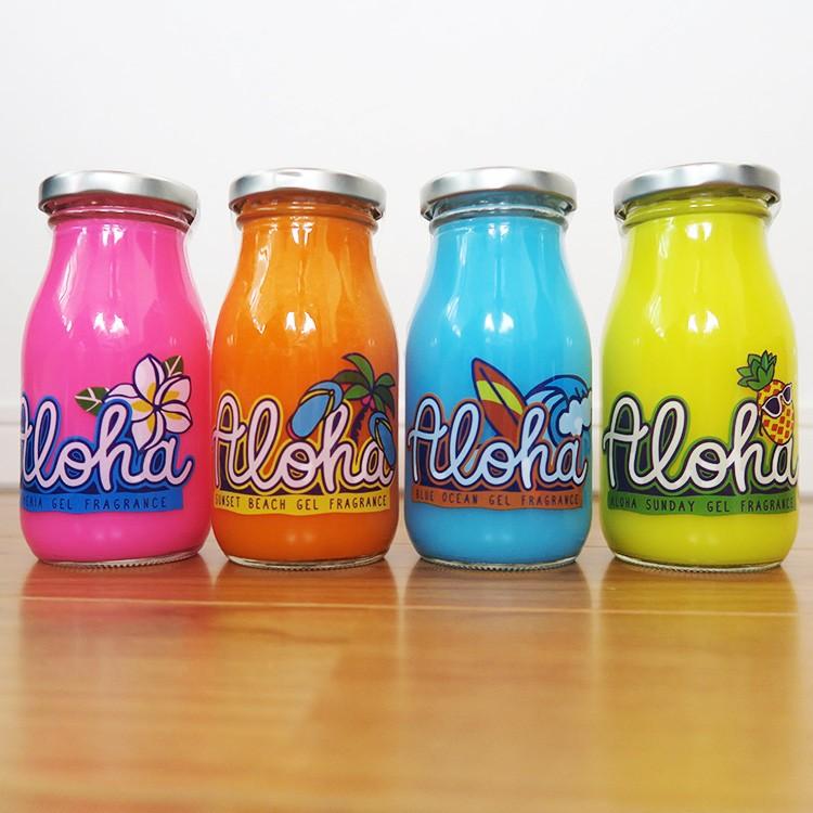 アロハ ジェル フレグランス ルーム 芳香剤 香水 香り お得な4種セット 瓶入り ハワイ ビーチ インテリア 雑貨 部屋 車内 ギフト Diffuser Alohacolor Khk Aloha Diaries ハワイセレクトshop 通販 Yahoo ショッピング