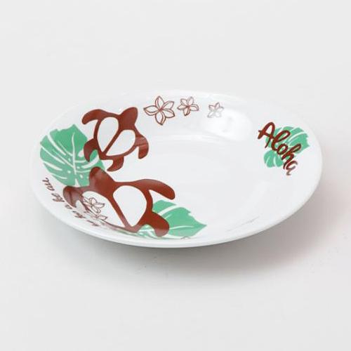 ハワイアン プレート お皿 中皿 陶器 食器 ハワイ キッチン ハワイアン雑貨 パスタ カレー皿 取り皿 ホヌ プルメリア ギフト Dish Honu Plu Khk Aloha Diaries ハワイセレクトshop 通販 Yahoo ショッピング