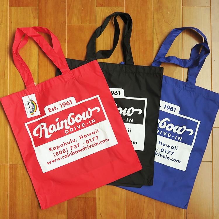 エコバッグ トートバッグ ハワイ レインボードライブイン Rainbow Drive In 軽量 ハワイアン ファッション 雑貨 お土産 メンズ レディース Ecobag Rainbow Drive In Aloha Diaries ハワイセレクトshop 通販 Yahoo ショッピング