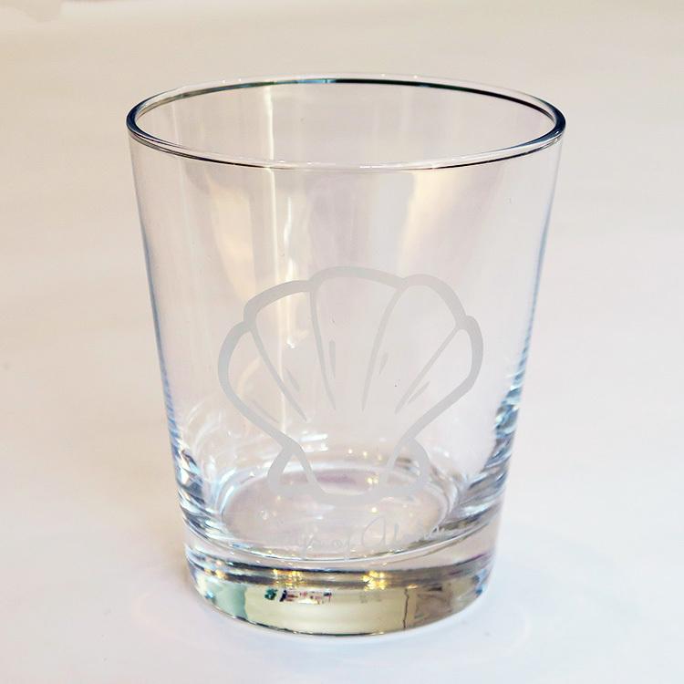 ハワイ グラス コップ ガラス 食器 ハワイアン 雑貨 マリン キッチン 用品 お土産 お祝い プレゼント シェル柄 Glass Dayofaloha Shell Aloha Diaries ハワイセレクトshop 通販 Yahoo ショッピング