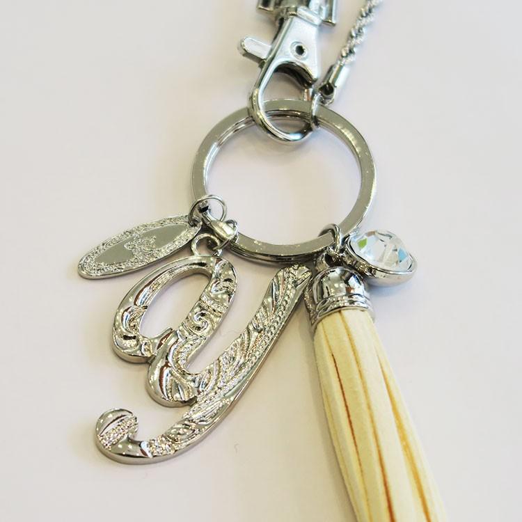 イニシャル チャーム ハワイアンジュエリー調 シルバー 英語