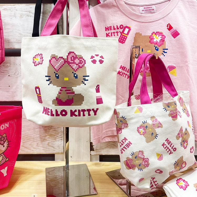 キティ バッグ コラボ 日焼け ドット ミニ ランチバッグ トートバッグ