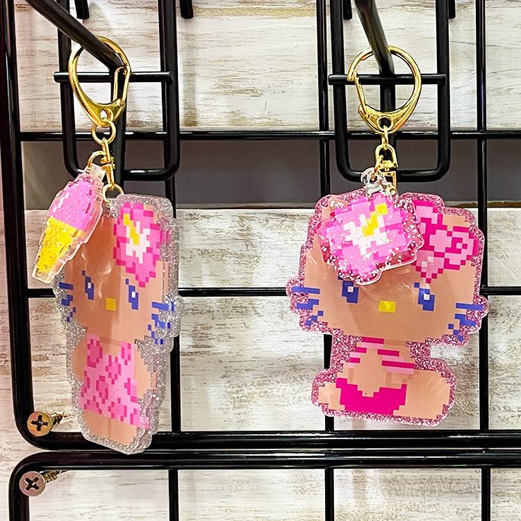 ハローキティ キティ キーホルダー キーリング ミラー 鏡 コラボ