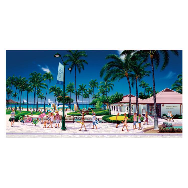 ハワイの風景画 ハワイアン アート 絵画 キャンバス プリント 栗山 義勝 ハワイ 景色