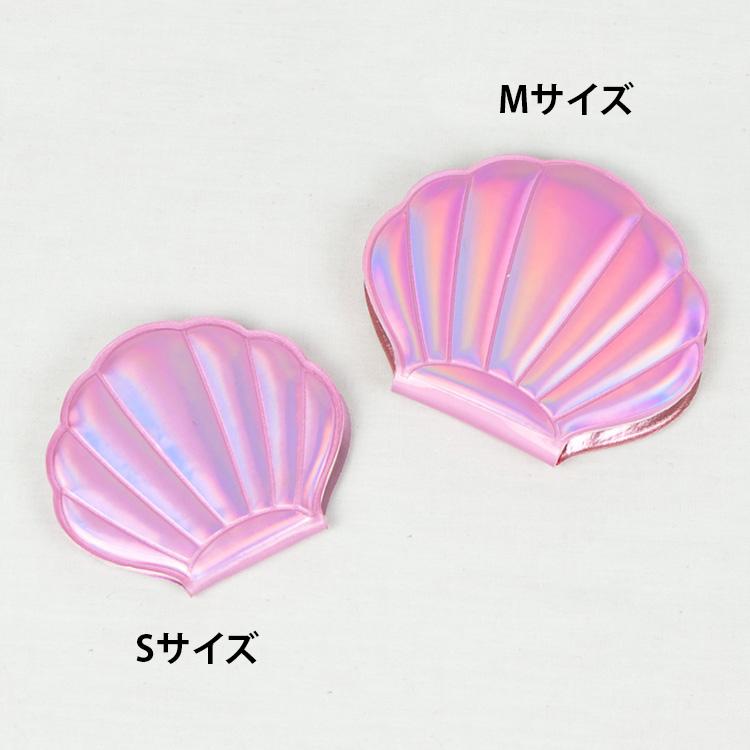 シェルミラー Mサイズ コンパクトミラー 鏡 折りたたみ 折り畳み 貝殻
