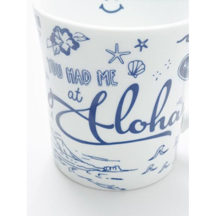 マグカップ ハワイ マグ 磁器 食器 コップ ハワイアン 雑貨 キッチン 用品 アロハブルー Mug Alohablue Navy Aloha Diaries ハワイセレクトshop 通販 Yahoo ショッピング