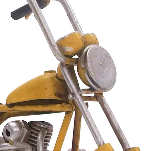 骨董品 金属製 チョッパーバイク ミニチュア バイク ブリキ おもちゃ ミニカー 置き物 置物 飾り チョッパー