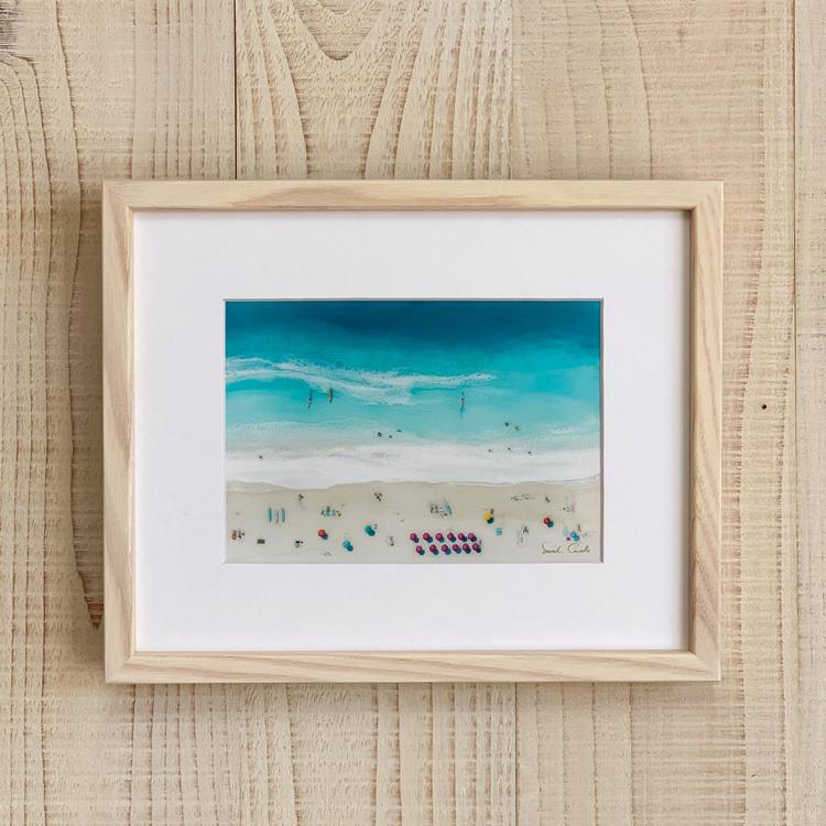 ハワイ アート 絵画 Sarah Caudle サラカードル （Waikiki Beach