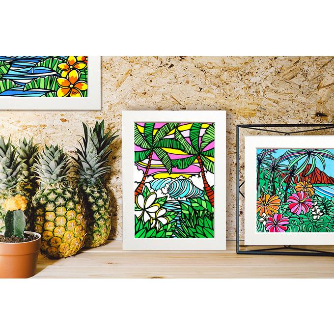見つけた人ラッキー ハワイ アート 絵画 壁掛け スタンド Tamo タモ ハワイアン インテリア アーティスト 海 ビーチ リゾート 絵 作品 アートプリント ポス セール30 Off Keita Com Br