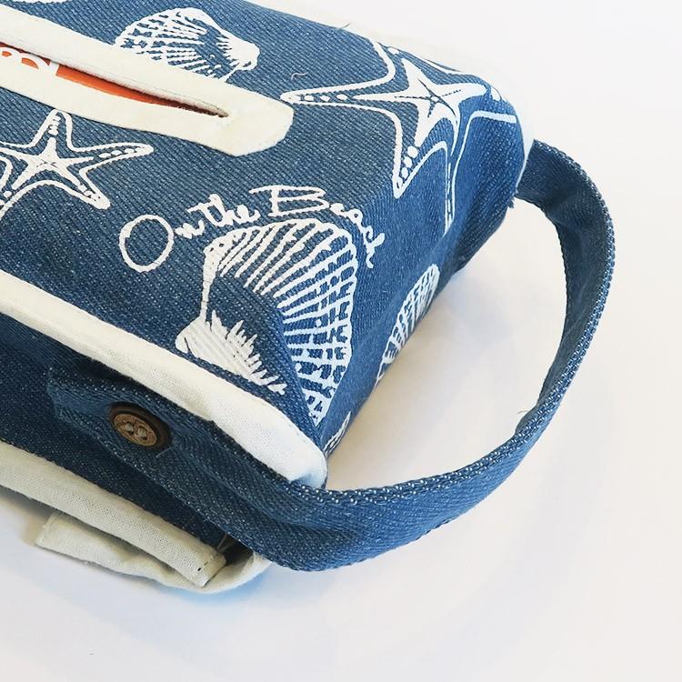 ティッシュケース ティッシュボックスケース ティッシュカバー オーシャンデニム 貝殻 ヒトデ ハワイ インテリア 雑貨 マリン 西海岸 Tissueboxcase Oc Denim Shell Khk Aloha Diaries ハワイセレクトshop 通販 Yahoo ショッピング