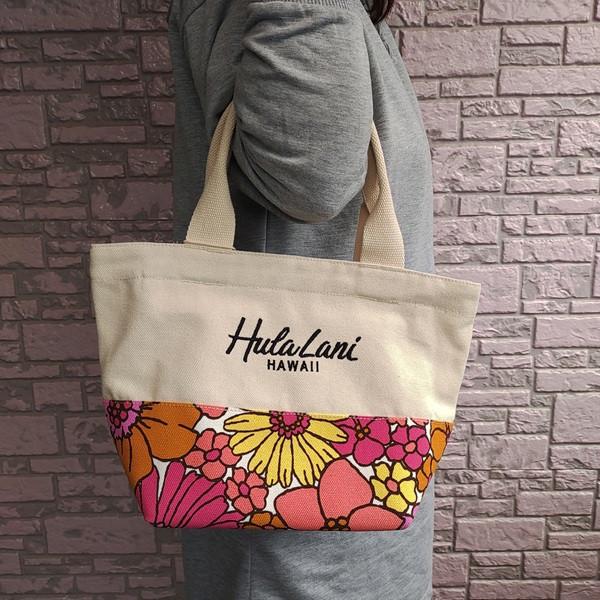 Hula Lani（フララニ） 送料無料 ハワイアンバッグ ファスナー 帆布