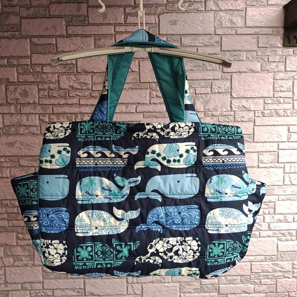 Hula Lani（フララニ） 新柄 ハワイアンバッグ 中綿トートバッグ 大