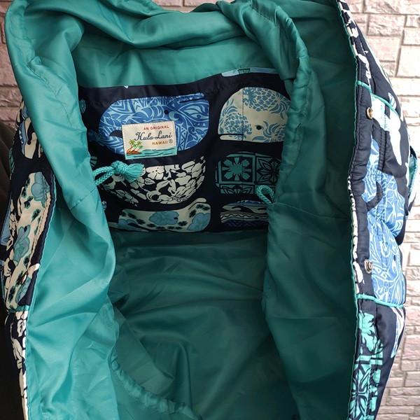 Hula Lani（フララニ） 新柄 ハワイアンバッグ 中綿トートバッグ 大