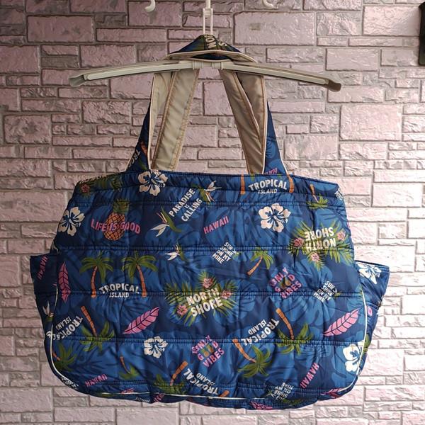 Hula Lani（フララニ） 新柄 ハワイアンバッグ 中綿トートバッグ 大