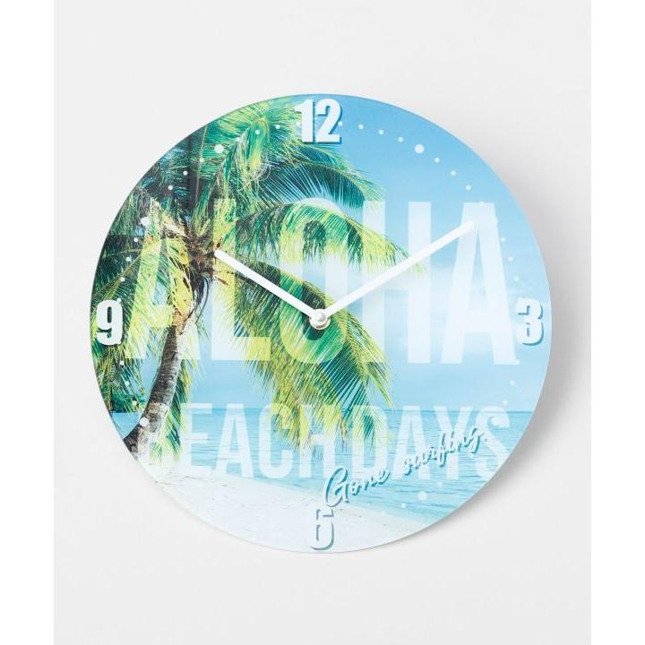 ハワイアン時計 アロハカイクロックM 42HP2210 ハワイアン壁掛け時計 ハワイインテリア時計 カヒコ 丸型時計 ハワイ時計