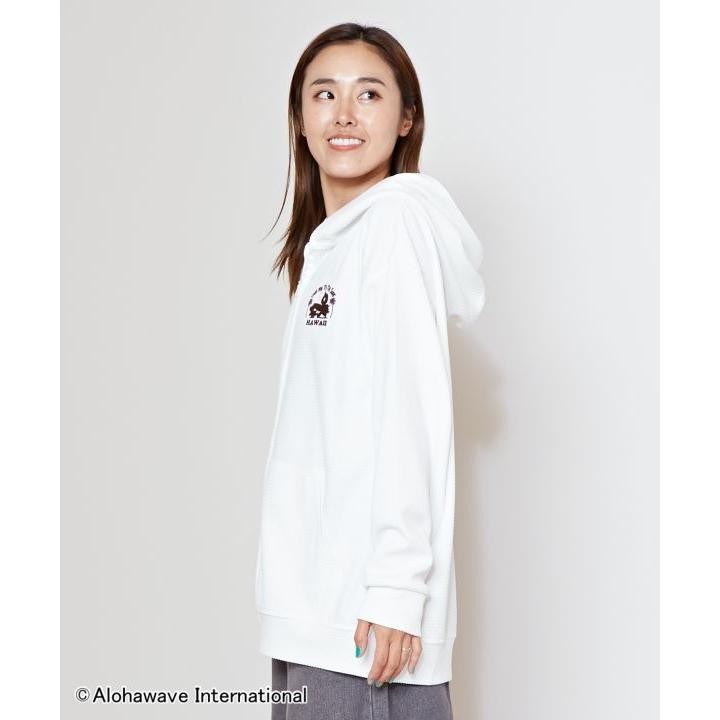 KOWGAロゴ入りホワイトフードパーカー TOKYO WEEKLY JOURNAL | KOWGA OG Logo Zip Hoodie (スウェット
