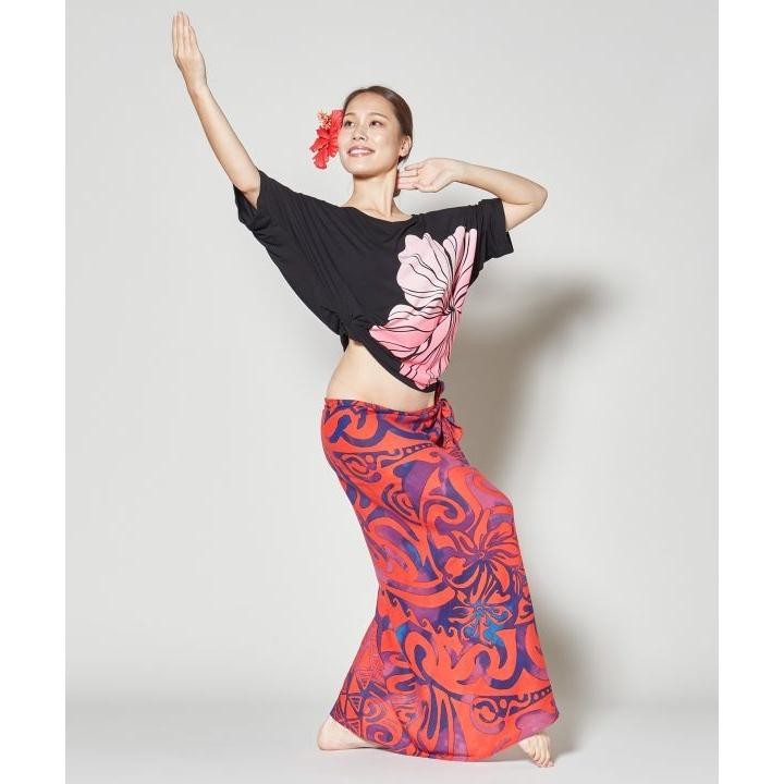 Maunaloa（マウナロア） ハワイアンTシャツ レディース フラダンス T