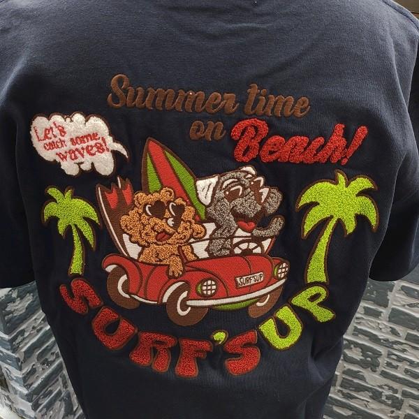SURF'S UP 新柄割引 ハワイアンTシャツ サーフズアップ CAR DOG SS