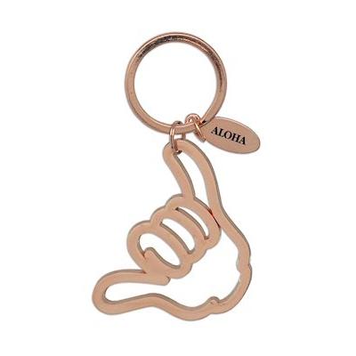 ハワイ キーホルダー キーチェーン ハワイアン 雑貨 アイランドヘリテージ Copper Key Chain Shaka シャカ｜alohahiyori