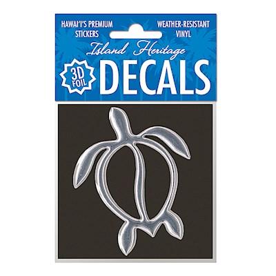 3d Foil Decal Hawaii ハワイ ステッカー 防水 車 スーツケース Honu ホヌ ウミガメ Decalhonu アロハ日和 通販 Yahoo ショッピング