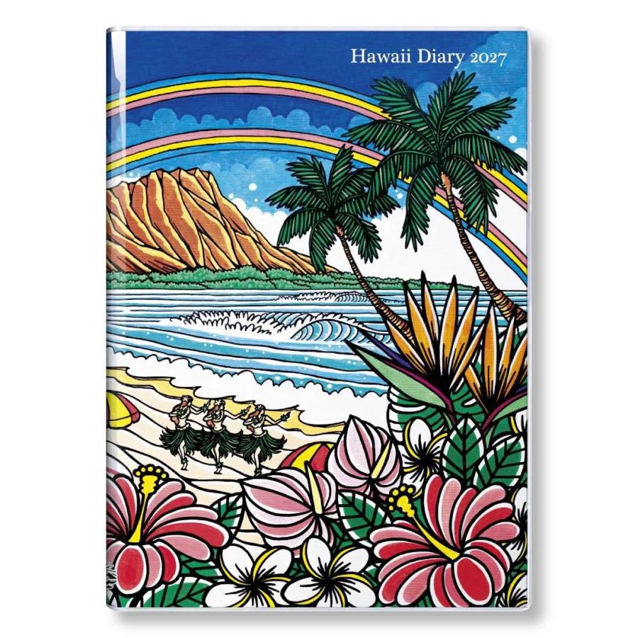ハワイ手帳 Hawaii Diary 2027 TAMO B6版／月間＋週間タイプ : アロハ