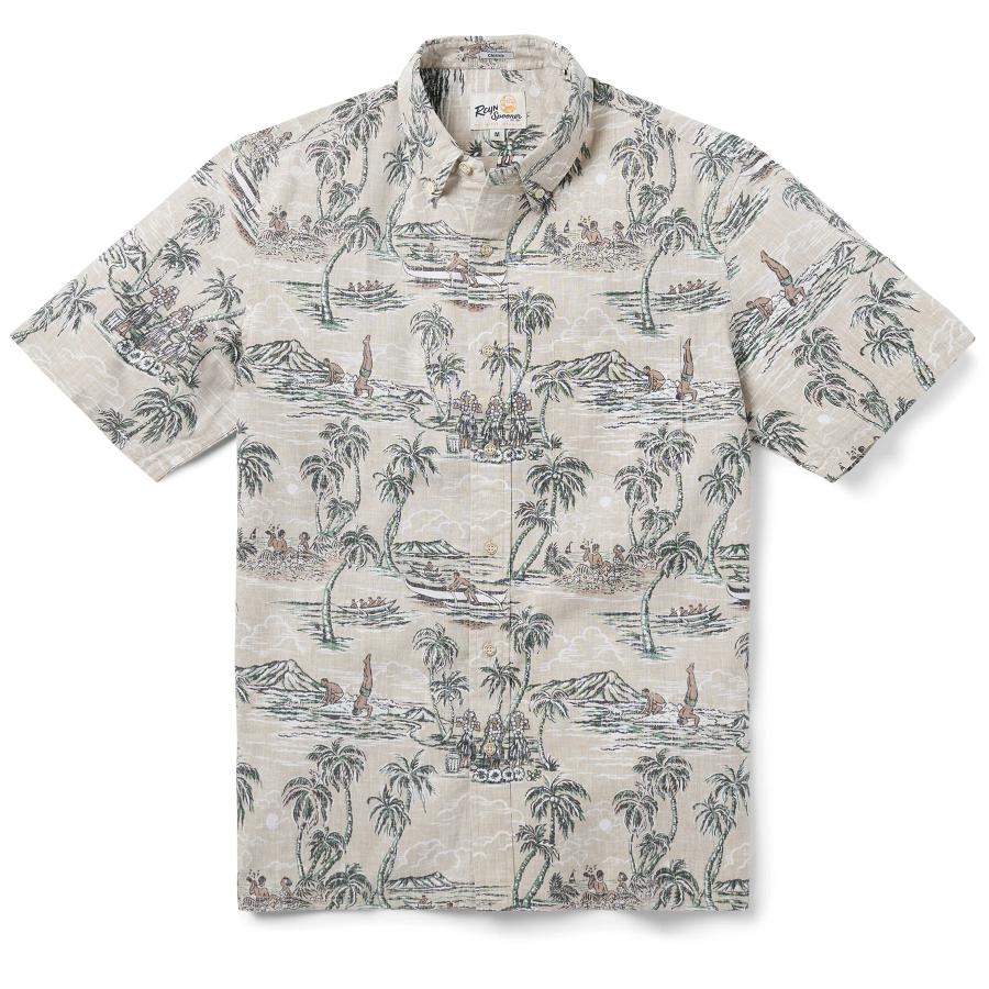 reyn spooner アロハシャツ 半袖 レインスプーナー ISLAND