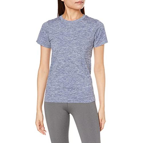 [ダンスキン] Tシャツ ノンストレスショートスリーブティー 吸汗速乾 ストレッチ UVケア DA70103 レディース インクブルー L