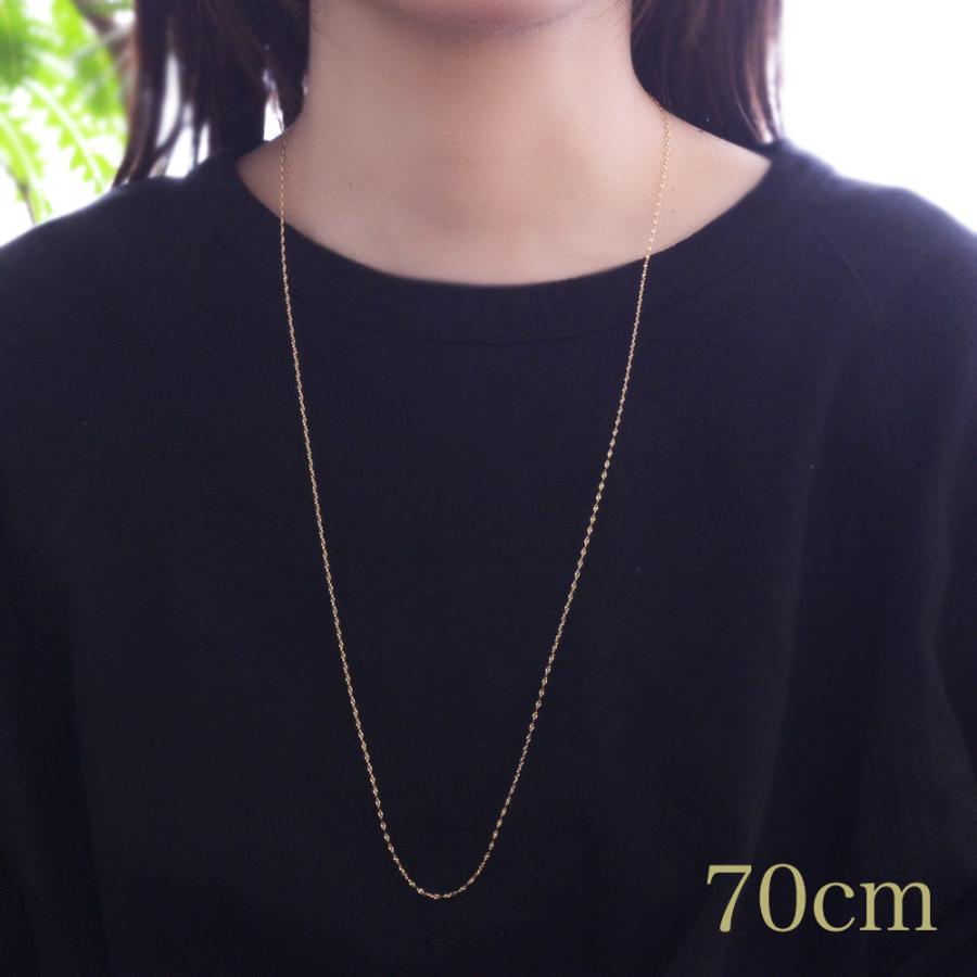 K18ygモーグルネックレス45cm K18ygモーグル0.25ネックレス45cm 日曜限定 5%クーポン▽ 18金