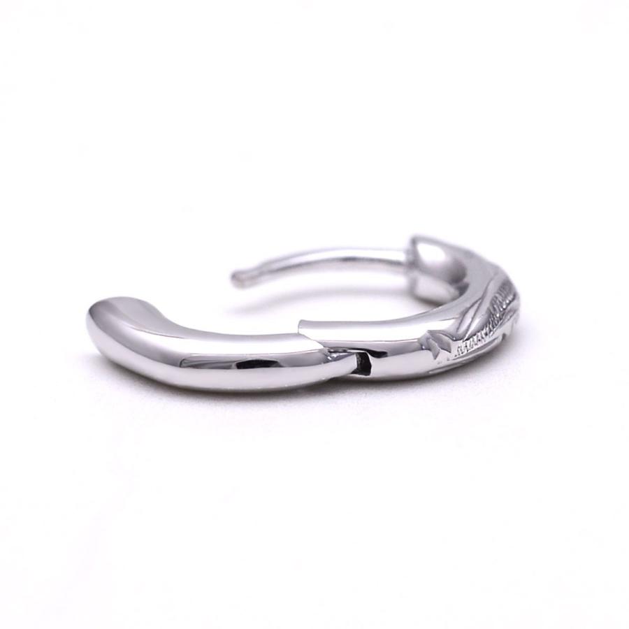 売り切り価格k10ピアス　ハワイアンジュエリー ハワイアンジュエリー ピアス K10ゴールド スクロール ソリッド フープ