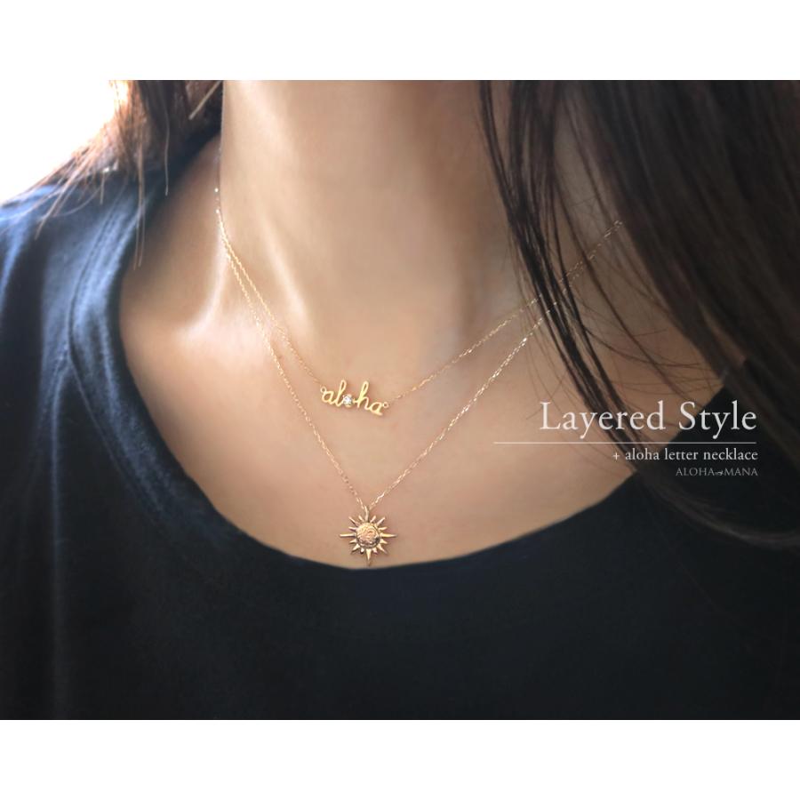 ALOHA MANA ハワイアンジュエリー ネックレス 18金 K18 k18 ALOHA MANA ハワイアンジュエリー ネックレス 18金 K18 k18