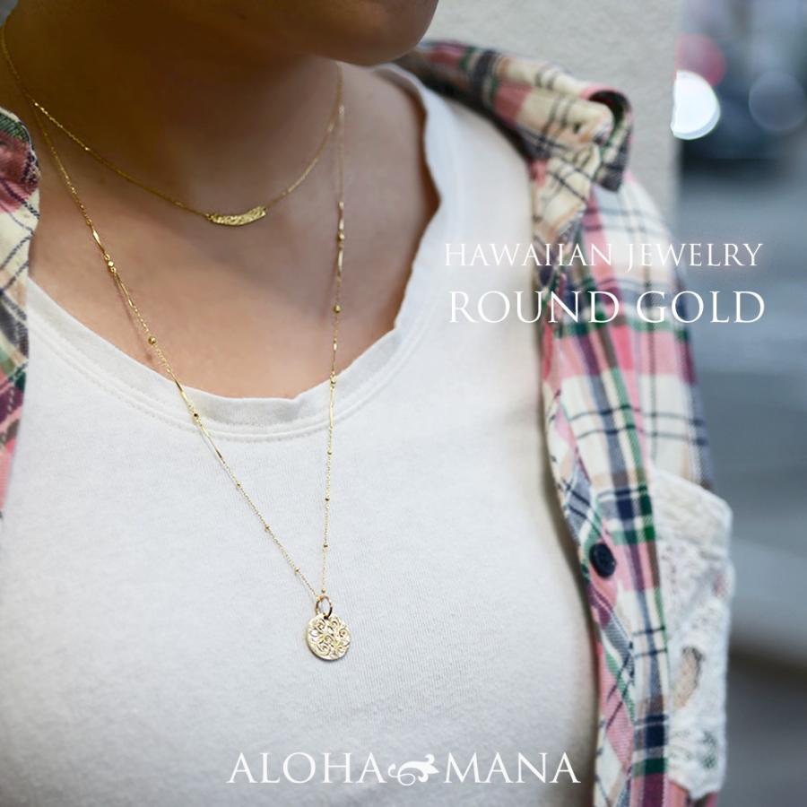 ALOHA MANA ハワイアンジュエリー ネックレス 14金 K14 ゴールド ALOHA MANA ハワイアンジュエリー ネックレス 14金 K14 ゴールド