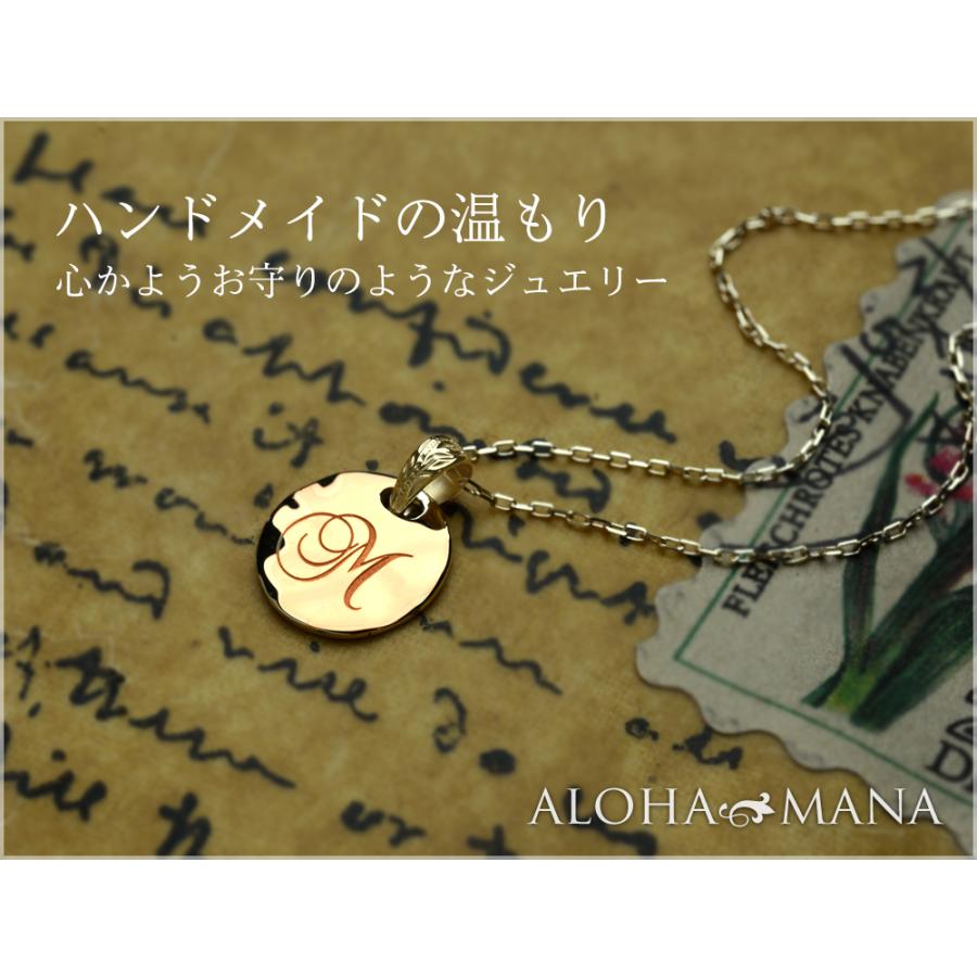 ALOHA MANA 14金 ハワイアンジュエリー ネックレス イニシャル ALOHA MANA 14金 ハワイアンジュエリー ネックレス イニシャル