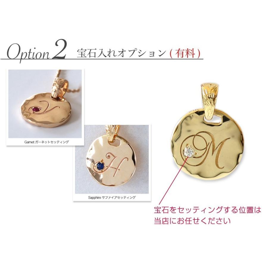 14金 ネックレス イニシャル ラウンド 14金ゴールドペンダント K14