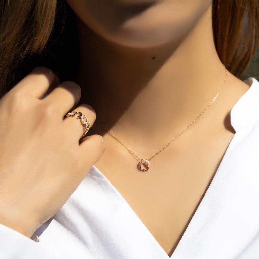 K18 ペンダント　馬蹄　ホースシュー　ダイヤ オリジナル　2.03 g 馬蹄 ネックレス 18k ダイヤモンド 18金 馬の蹄 ホースシュー