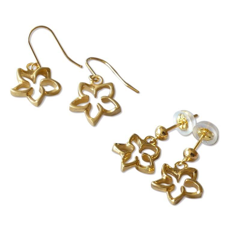 ALOHA MANA ハワイアンジュエリー ピアス K18 k18ゴールド 18金 エアー