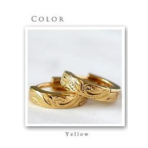 K18ハワイアンフープピアス　130K2507 ALOHA MANA ハワイアンジュエリー ピアス k18 18金 リッチ