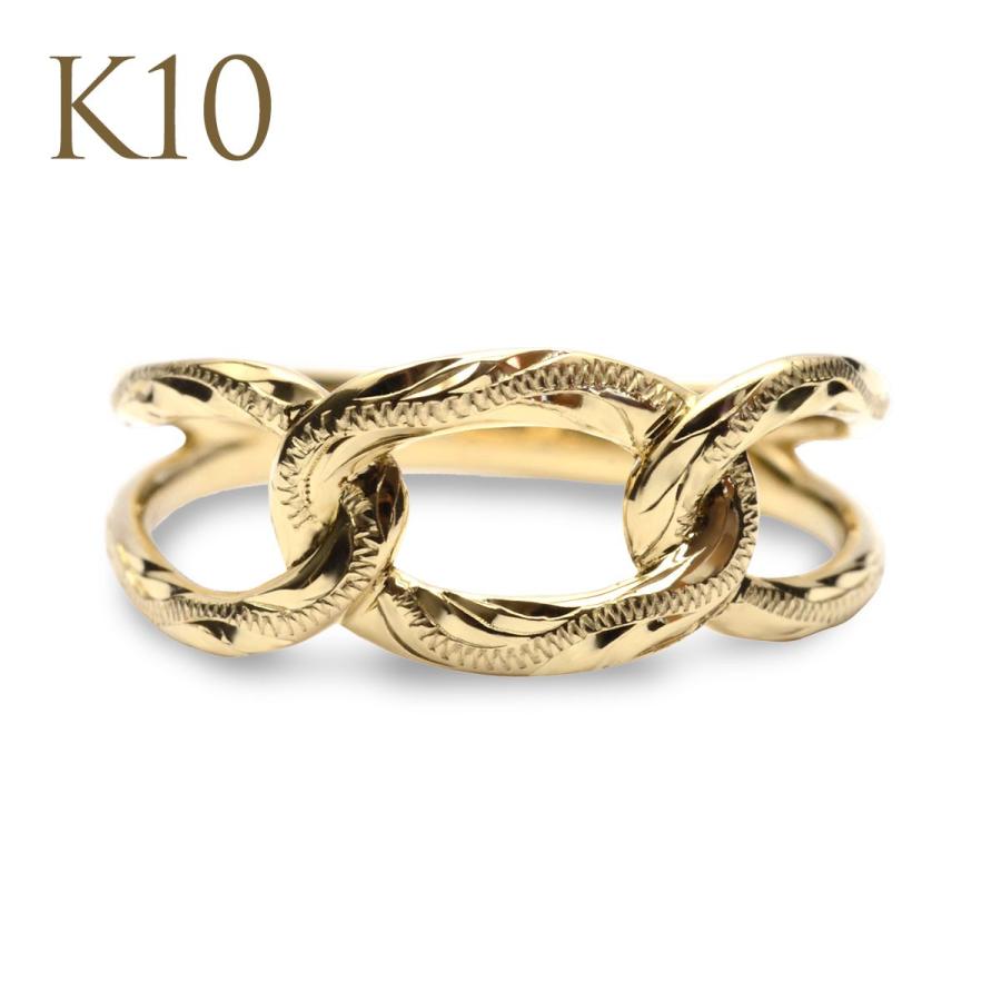 ハワイアンジュエリー指輪リングメンズレディース10金k10ゴールドチェーンスクロールリング Ari1603ac ハワイアンジュエリー アロハマナ 通販 Yahoo ショッピング