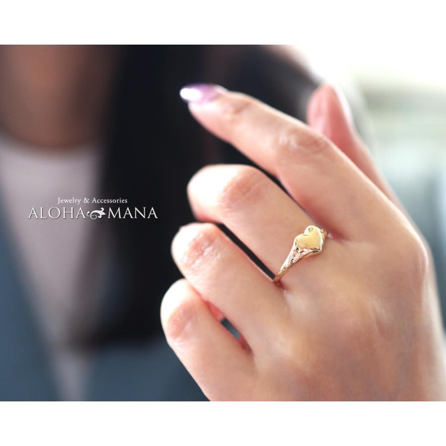 ALOHA MANA ハワイアンジュエリー 指輪 ゴールド リング K10 ハート 