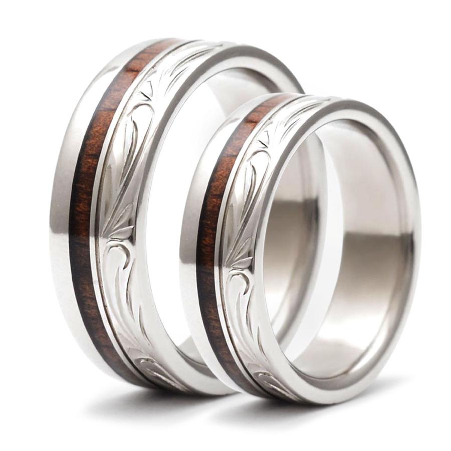 ハワイアンジュエリー ペアリング 指輪 メンズレディース チタン コアウッド エングレーブドヘリテージ Bri1608pair ハワイアンジュエリー アロハマナ 通販 Yahoo ショッピング