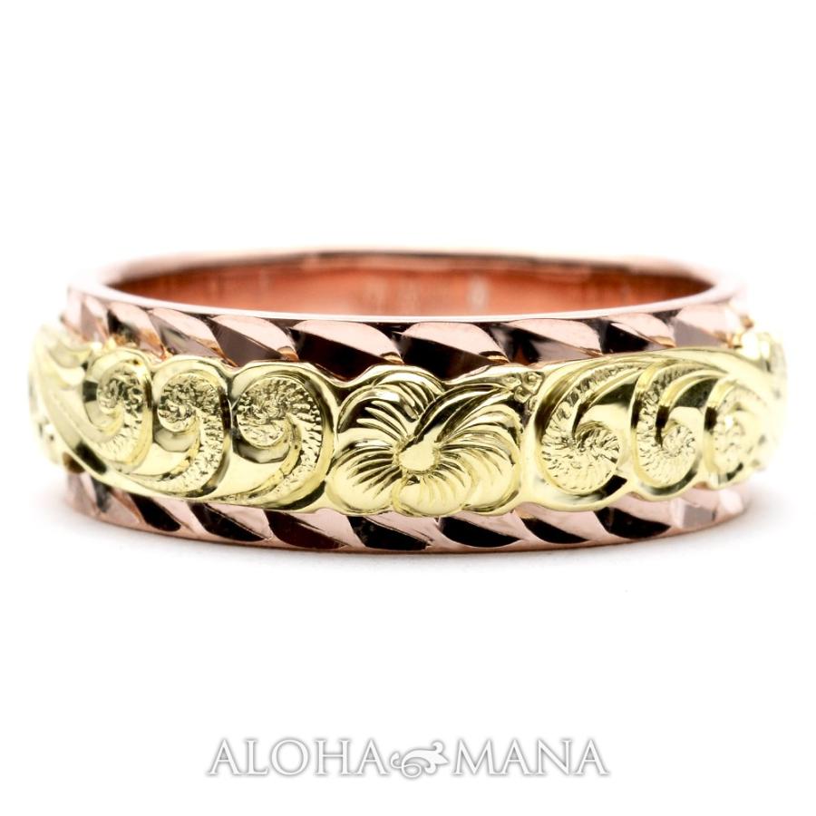 ALOHA MANA ハワイアンジュエリー結婚指輪リングマリッジ k14 ALOHA MANA ハワイアンジュエリー結婚指輪リングマリッジ k14