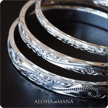 ALOHA MANA ハワイアンジュエリー バングル silver925 シルバー