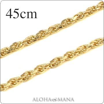ALOHA MANA ハワイアンジュエリー ロープ チェーンk14 14金 カット 