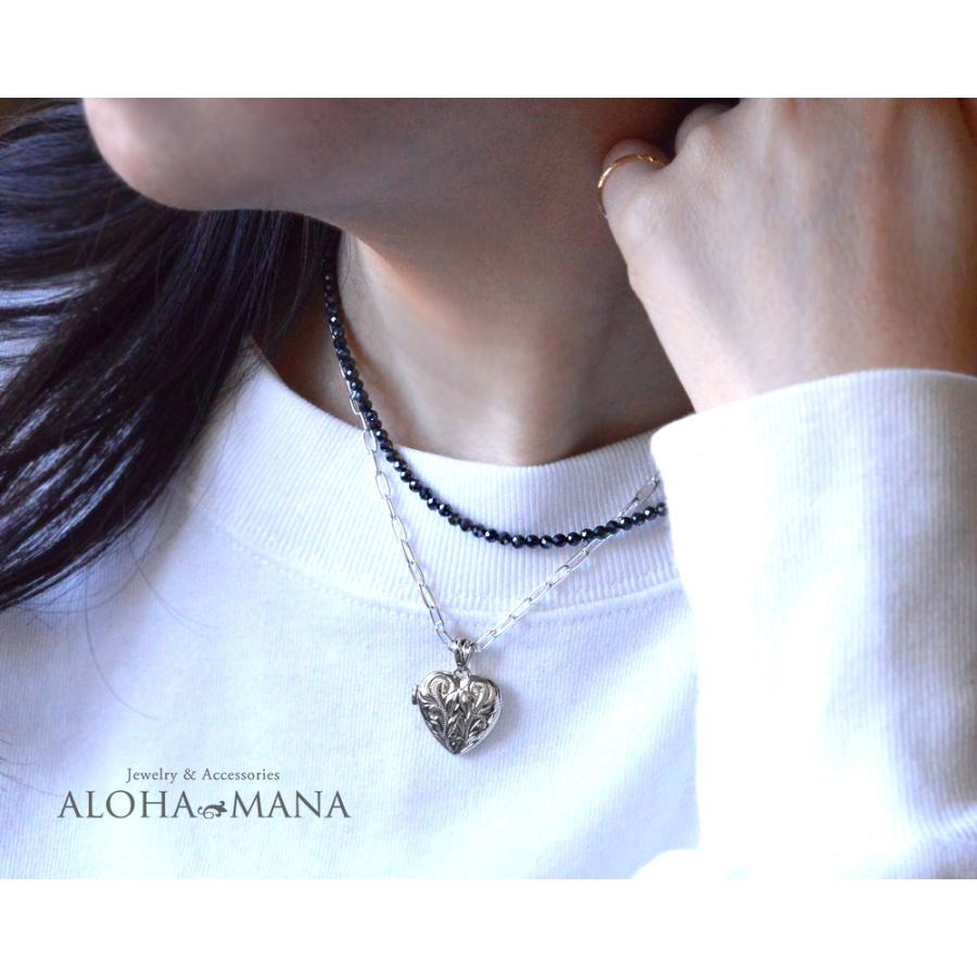 ALOHA MANA ブラックスピネル ネックレス メンズ 男性 40cm + ALOHA MANA ブラックスピネル ネックレス メンズ 男性 40cm +