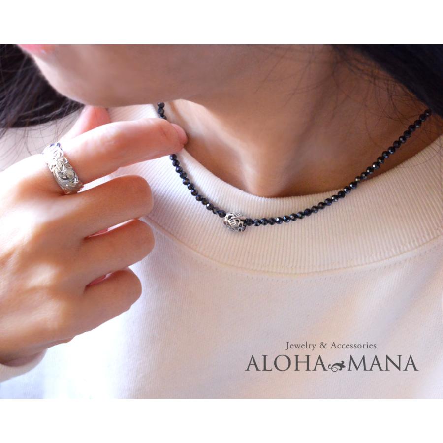 ALOHA MANA ブラックスピネル ネックレス メンズ 男性 40cm + ALOHA MANA ブラックスピネル ネックレス メンズ 男性 40cm +