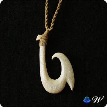 アロハマナ ボーンカービングメンズホエールフックweliana ハワイアンジュエリーネックレス 腕時計 アクセサリー ファッション メンズアクセサリー Wne1126 ハワイアンジュエリー チョーカー