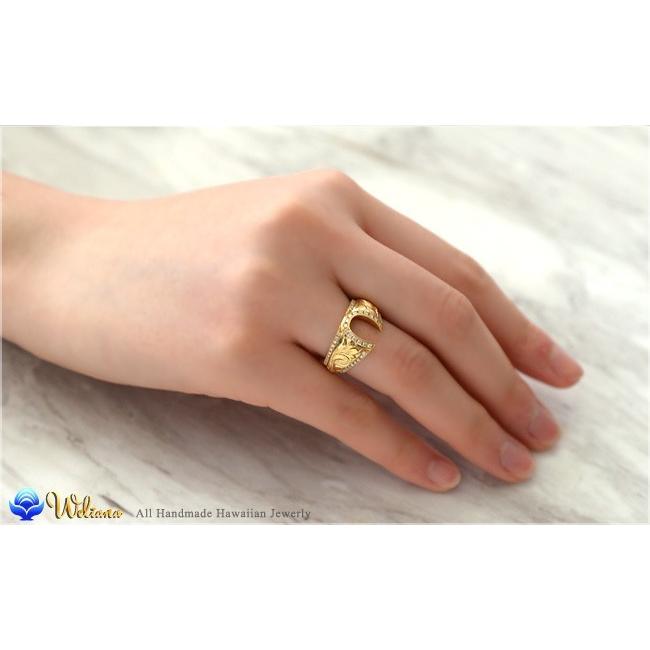 K18イエローゴールドダブルホースシューダイアリング#11 K18イエローゴールドダブルホースシューダイアリング#11