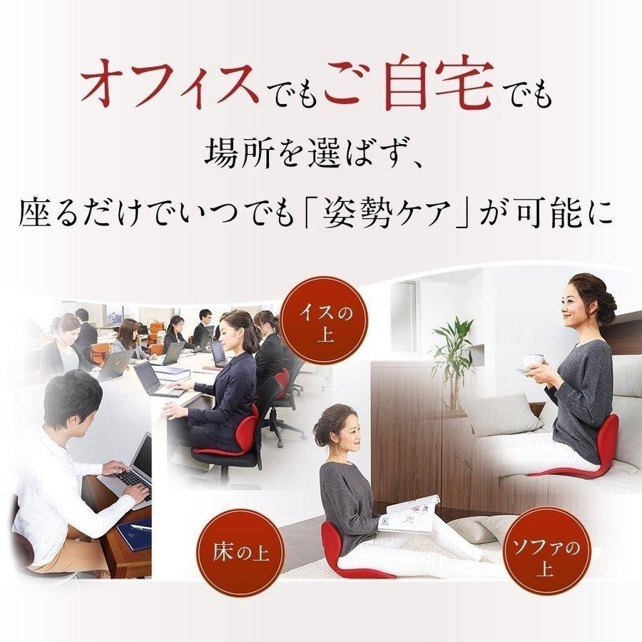 座布団 座椅子 骨盤サポートチェア 姿勢矯正 クッション オフィス チェア ボディメイクシート スタイル 腰痛 クッション 椅子 オフィス 猫背矯正 車 自宅用|alohapinky|03