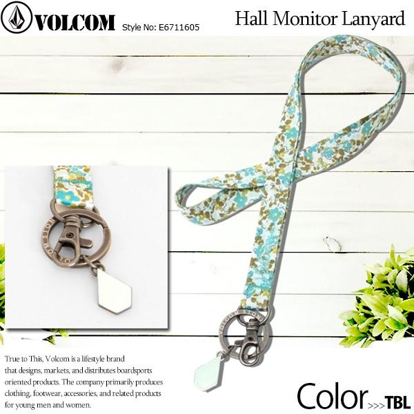 ボルコム 人気ブランド レディース ネックストラップ HALL MONITOR LANYARD アクセサリー 携帯 青系 ボタニカル 花柄 おすすめ ギフト  VOLCOM E6711605｜aloheart