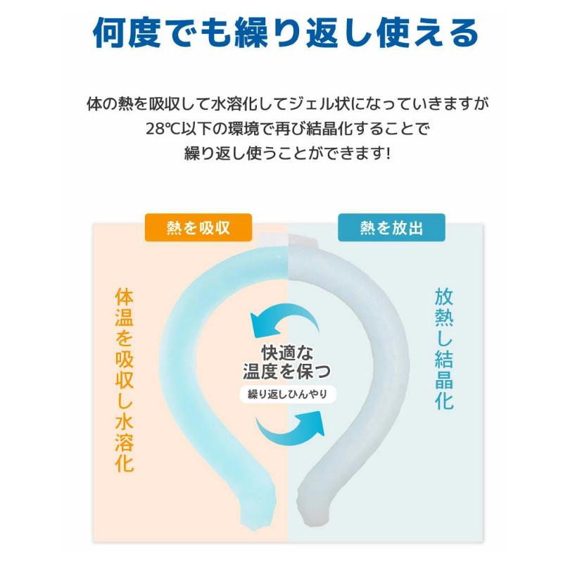 【2点購入で2点目880円】 ネッククーラー 冷感リング クールリング クールネック ひんやりリング 爽快リング 結露しない 首回り 子供 大人 暑さ対策 熱中症 夏用｜alois｜14