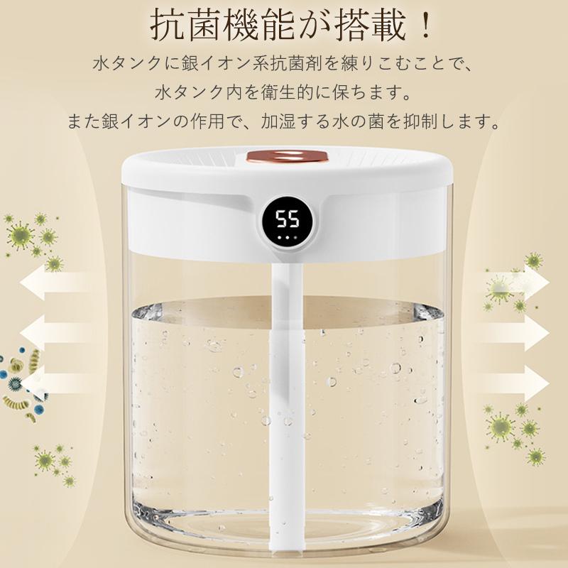 爆買 加湿器 小型 卓上 ミニ 超音波 大容量 2L 除菌 空気清浄機 USB